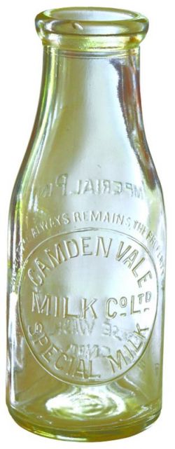 Wide-necked milk bottle